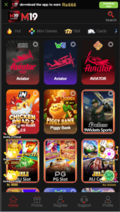 M19 Game Download – Popular Online Gaming App in Pakistan 3