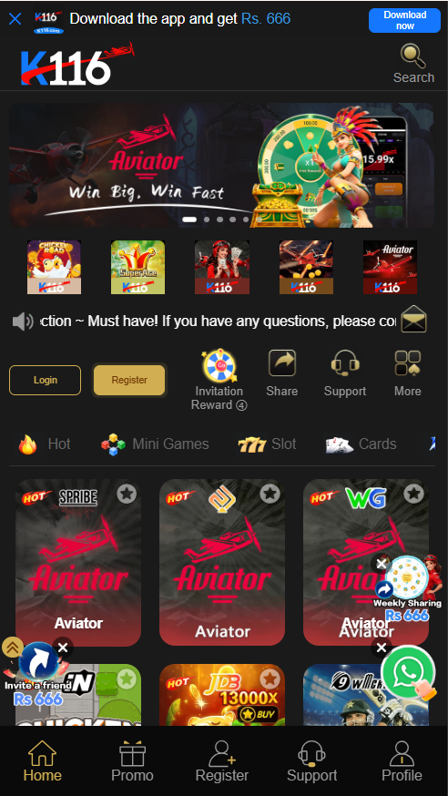 K116 Game App